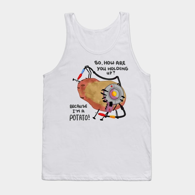 GLaDOS as a Potato Tank Top by lindepet